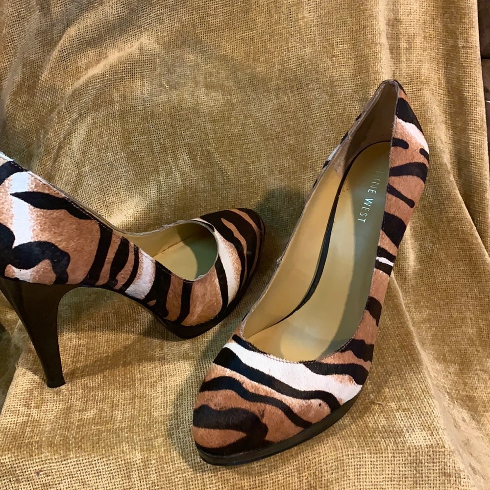 Nine West Tiger Fur Shoes
